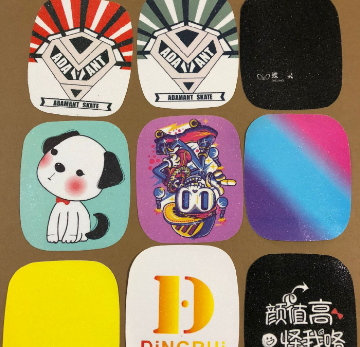 彩色滑板防滑砂紙美觀耐磨防水防滑圖案砂紙可訂制圖案