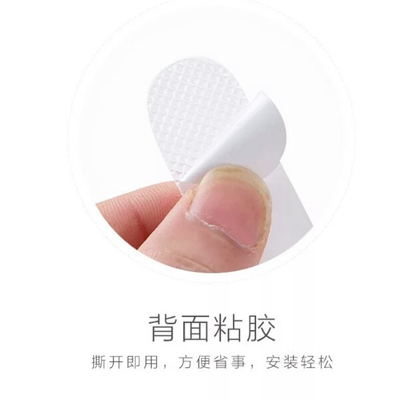 透明（可訂彩色）直徑10cm圓形浴室防滑貼，橡膠PEVA親膚耐磨防水