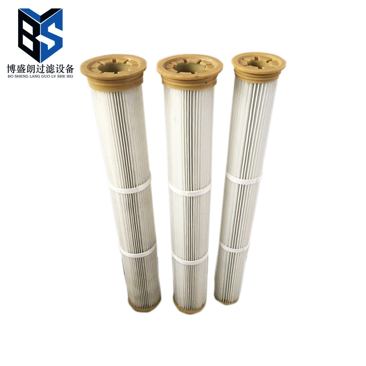 廠家生產(chǎn) 替代布袋除塵濾芯 PU注膠蓋粉塵除塵濾筒 支持訂制博盛朗