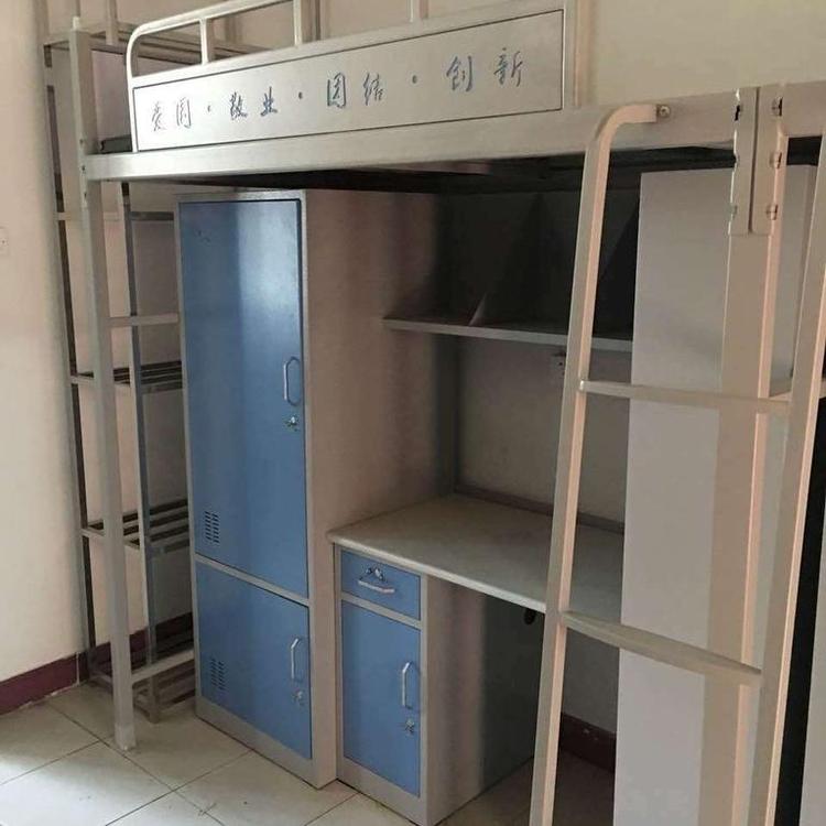 成龍教學(xué)供應(yīng)加厚鋼架鐵床 雙層公寓床 學(xué)生公寓床質(zhì)量可靠