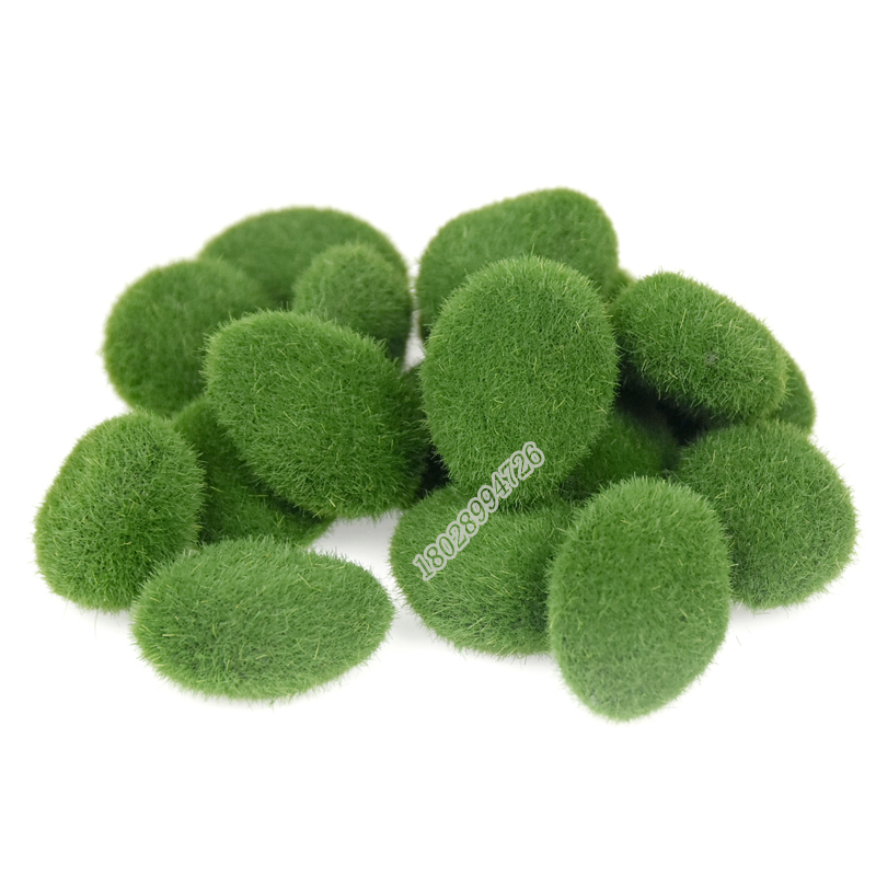 苔蘚石頭樹貓仿真苔蘚石頭植物墻配材假石塊微景觀diy裝飾擺件植毛石頭