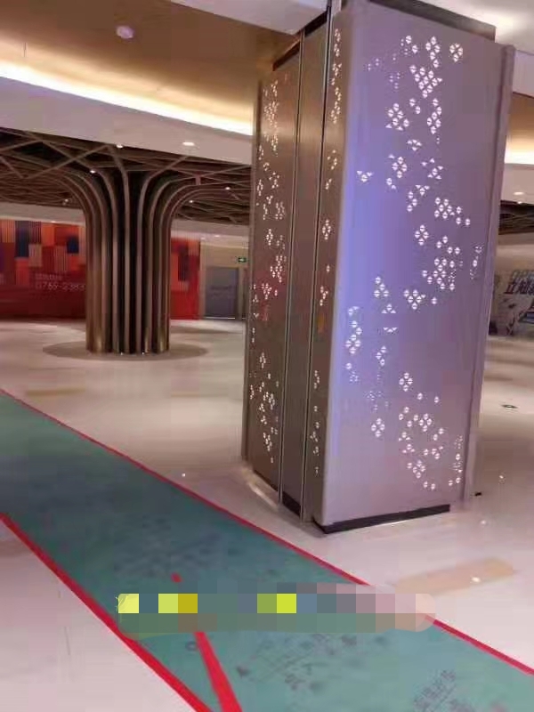 幕墻鋁板廠家定制包柱鋁單板弧形包柱鋁板沖孔造型包柱鋁單板