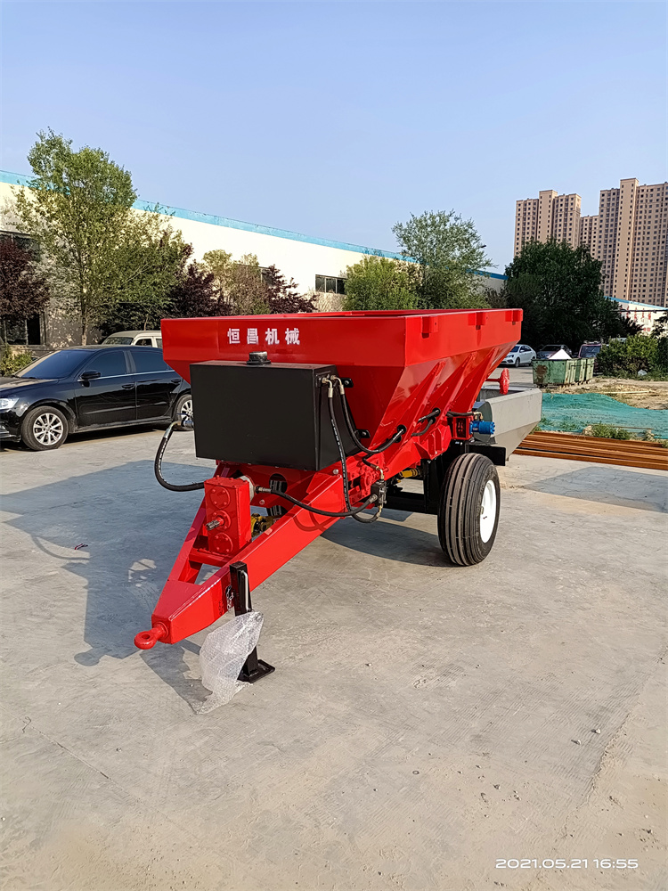 機(jī)械式撒肥車 牽引式液壓撒糞機(jī) 干濕糞肥撒肥機(jī) 恒昌機(jī)械廠家