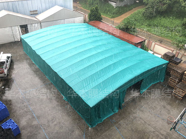 電動(dòng)鋼架雨棚 酒席大排檔倉(cāng)庫(kù)電動(dòng)推拉棚