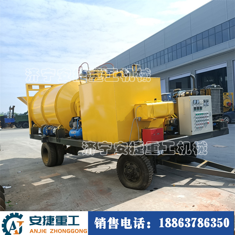 雙罐瀝青路面再生修補(bǔ)車  廢料混合料瀝青拌合機(jī) 雙滾筒瀝青攪拌站