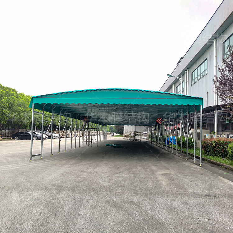 環(huán)保篷房 電動(dòng)活動(dòng)推拉棚伸縮棚移動(dòng)雨棚遮陽(yáng)棚倉(cāng)庫(kù)篷