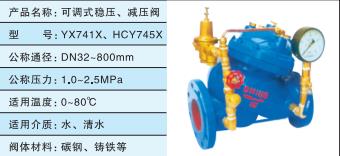 減壓閥 HCY745X 碳鋼、鑄鐵等