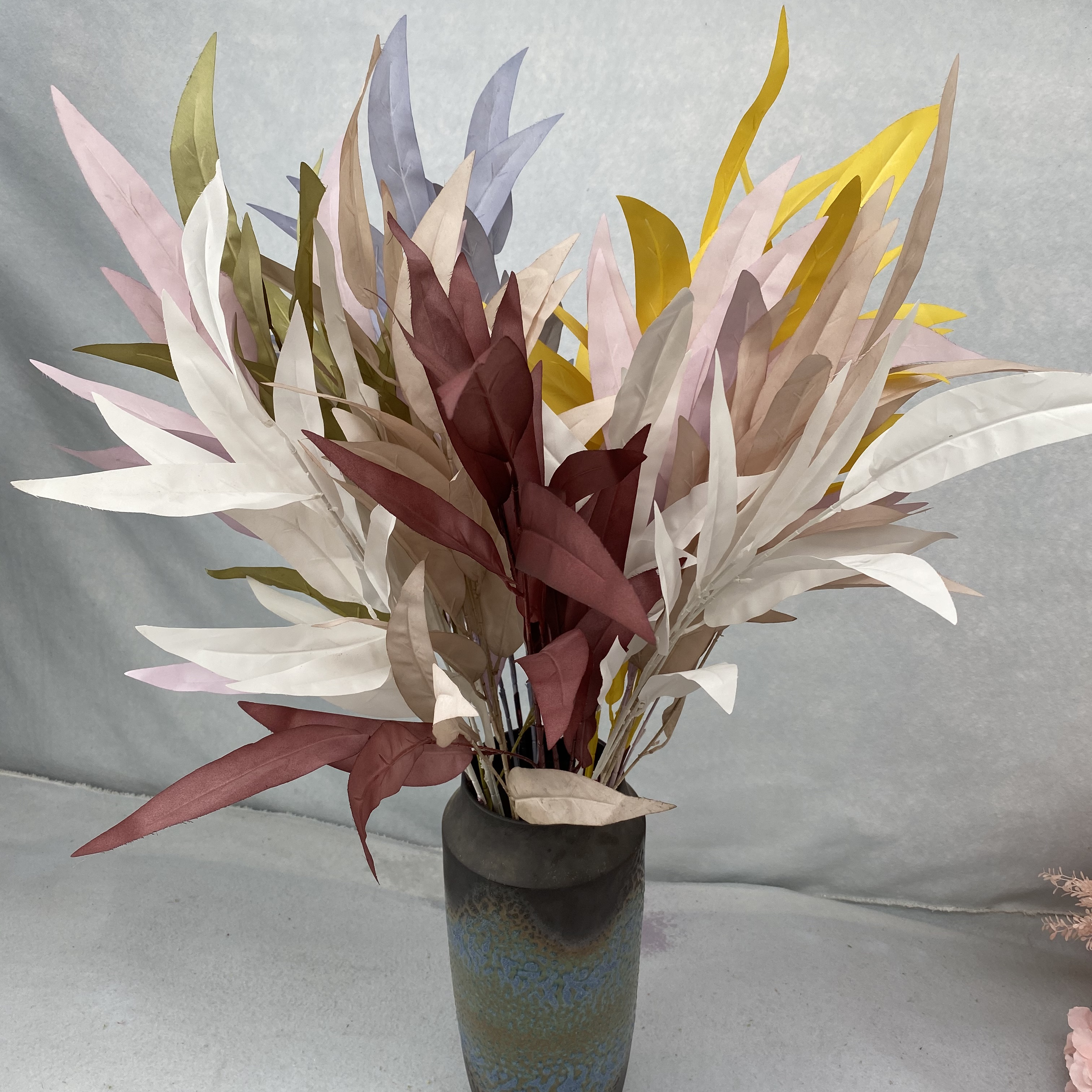 天津仿真百香葉定做*玫瑰仿真花批發(fā) *人造花多少錢