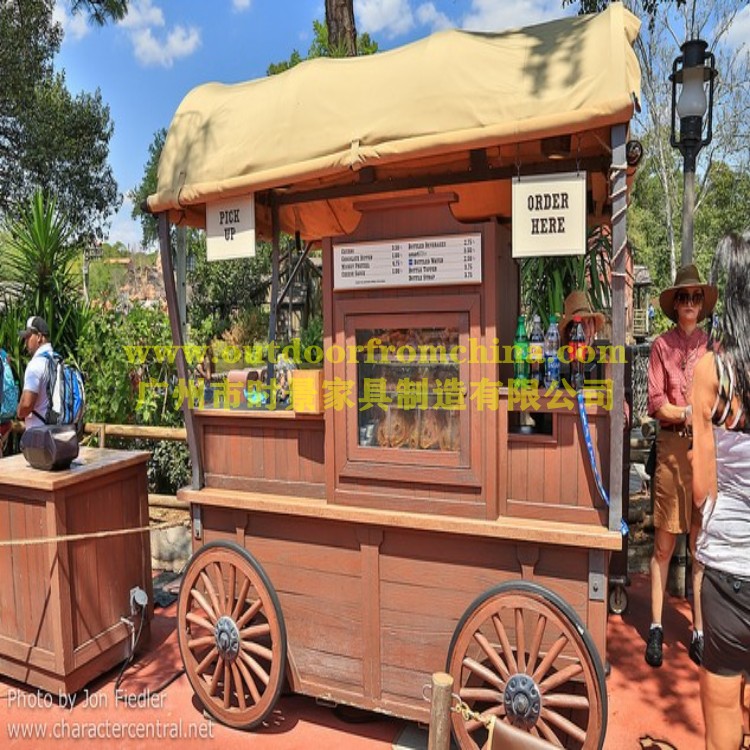 廠家定做可移動(dòng)售賣亭 戶外防腐木售賣亭