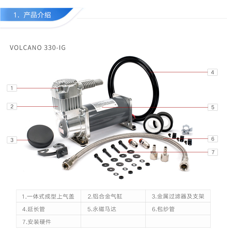 小型無油空壓機(jī) 打氣泵 12v24viair 醫(yī)療環(huán)衛(wèi)車 特種車輛工程農(nóng)業(yè)機(jī)械氣源