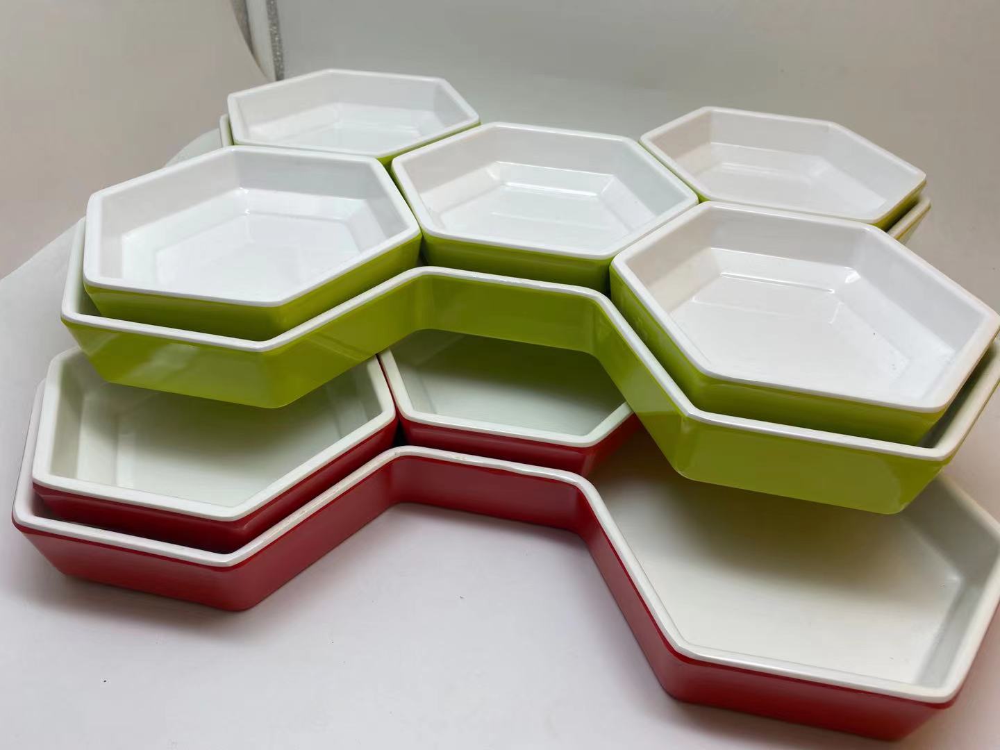 壹粵密胺牛羊肉卷盤子，食堂小份菜碟子餐具，自助餐自選餐具