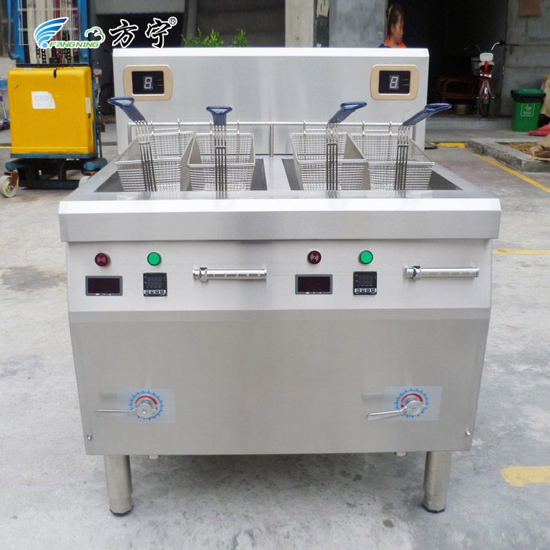 大功率電磁油炸爐，炸雞油炸爐，薯?xiàng)l油炸爐 雙缸電磁油炸爐 單缸電炸鍋