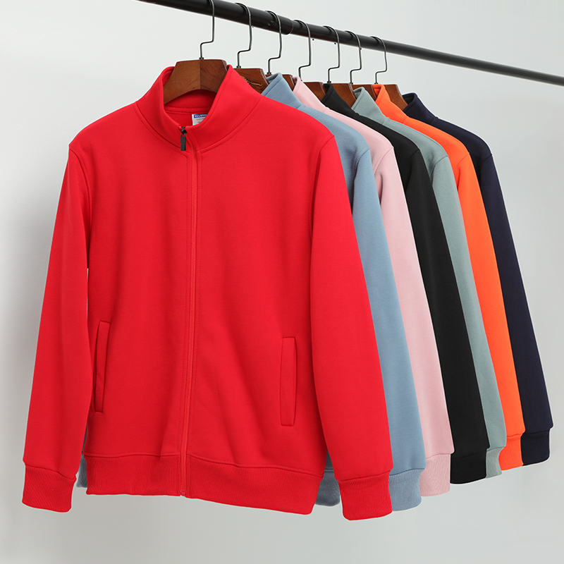 DD21718 升級(jí)加厚版搖粒絨拉鏈立領(lǐng)衛(wèi)衣2021秋冬季衛(wèi)衣團(tuán)體服裝定制供應(yīng)商批發(fā)文化衫加工