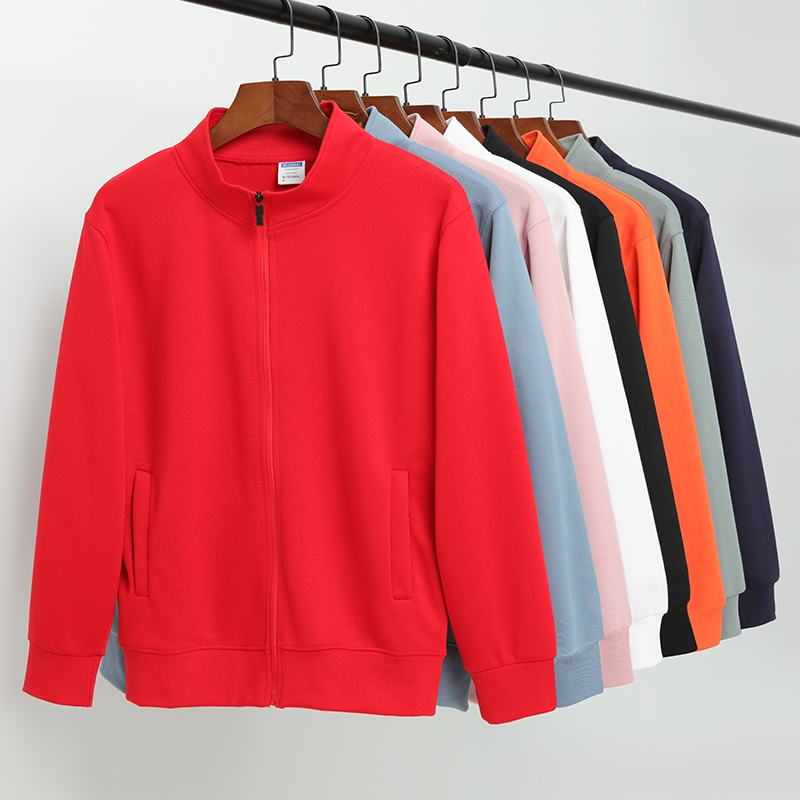 DD21708 針織網(wǎng)眼珠地拉鏈立領(lǐng)衛(wèi)衣2021秋冬季衛(wèi)衣團(tuán)體服裝定制供應(yīng)商批發(fā)文化衫加工