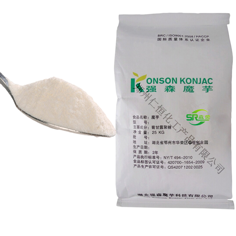 現(xiàn)貨供應(yīng)強(qiáng)森魔芋粉 KJ-30葡甘露聚糖 純化魔芋粉食品增稠劑魔芋膠