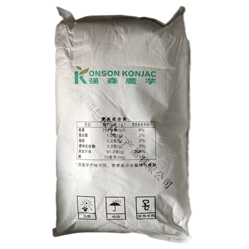 現(xiàn)貨供應(yīng)強(qiáng)森魔芋粉 KJ-30葡甘露聚糖 純化魔芋粉食品增稠劑魔芋膠