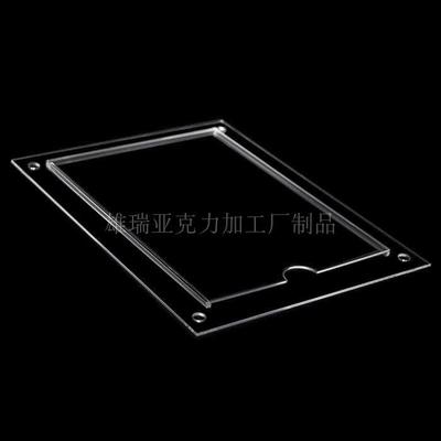 亞克力單雙層卡槽插槽資料盒 亞克力展示牌 透明宣傳展示盒