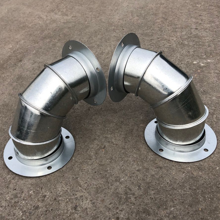 江門排氣除塵加工 通風(fēng)管道白鐵皮彎頭加工廠