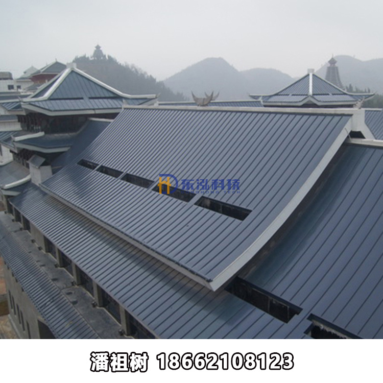 25-430型鋁鎂錳屋面板 0.7mm厚矮立邊鋁鎂錳合金板 四合院裝修鋁鎂錳金屬屋面板