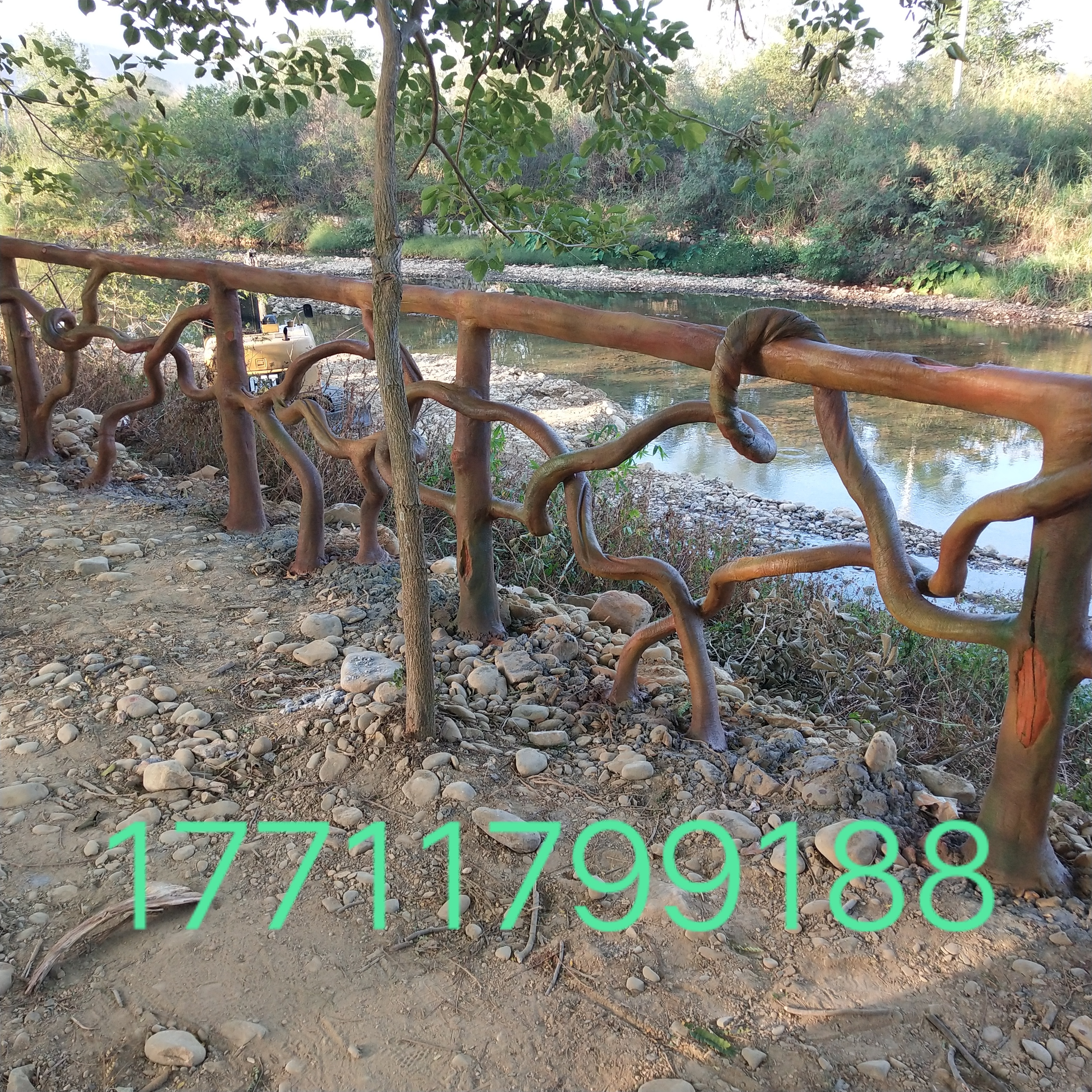 水泥仿木欄桿，仿樹(shù)藤欄桿