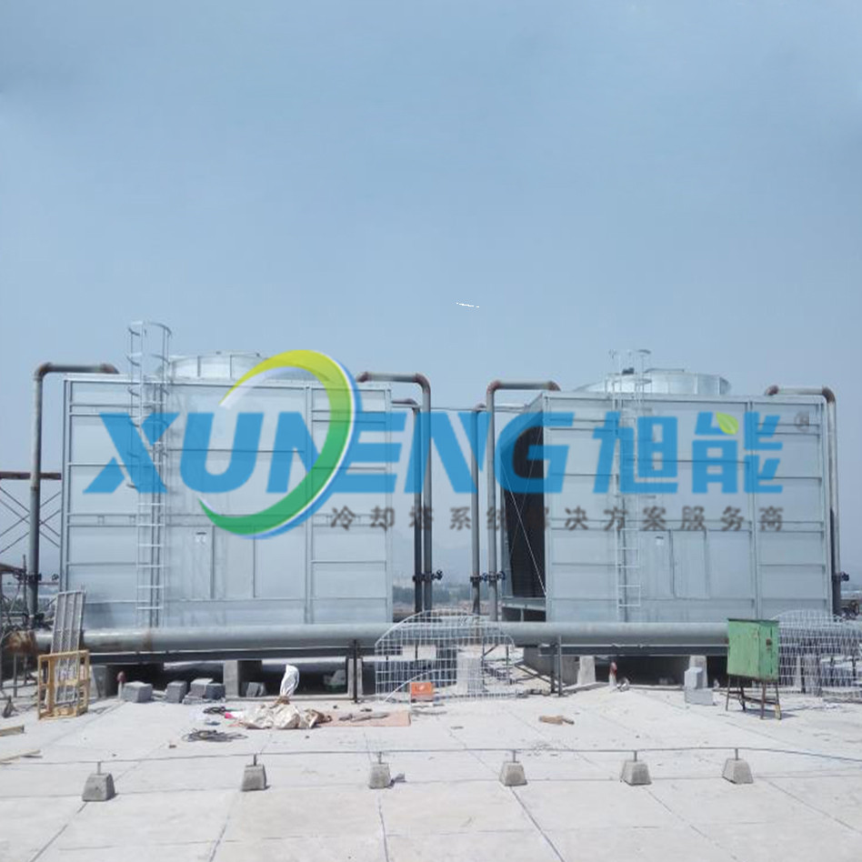 方形新型橫流式冷卻塔 傳統(tǒng)型玻璃鋼冷卻塔 旭能環(huán)保閉式冷卻塔加工定制