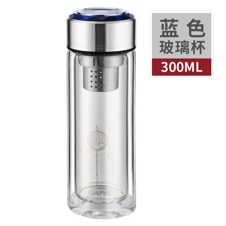 玻璃杯 水晶玻璃杯 商務(wù)禮品 雙層加厚過濾 家用送禮