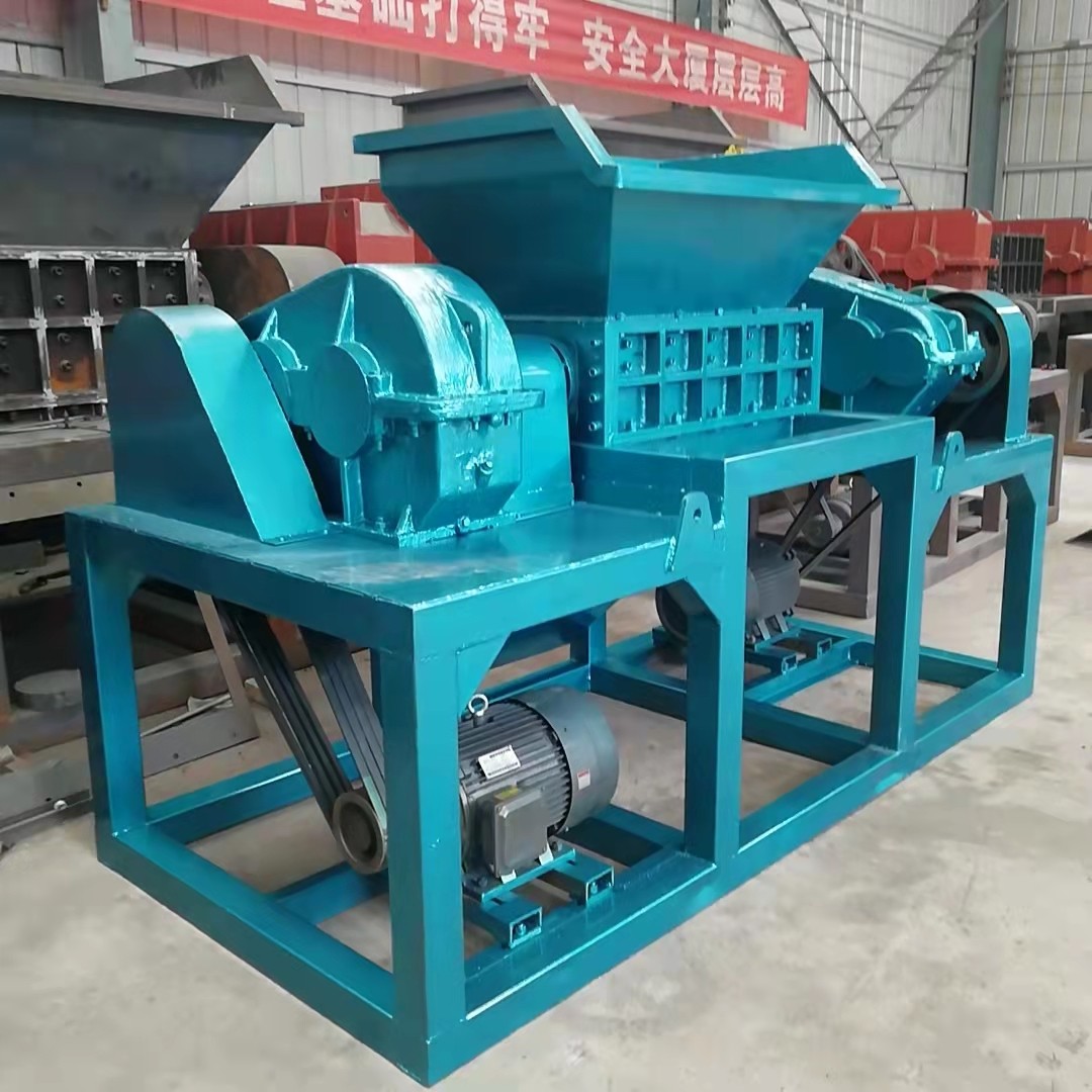 撕碎機800塑料廢鐵鋼筋雙軸大型單軸小型撕碎機