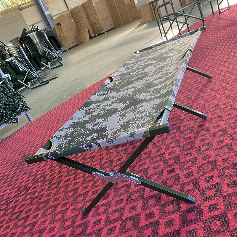 鐵管行軍床 便攜式折疊床 戶外野營折疊床 辦公室午休床 戶外休閑簡易床 陪護床