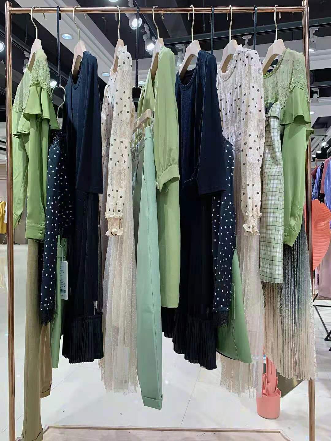 專柜正品女裝羽沙國際2021秋一二線商場撤柜女裝尾貨批發(fā)