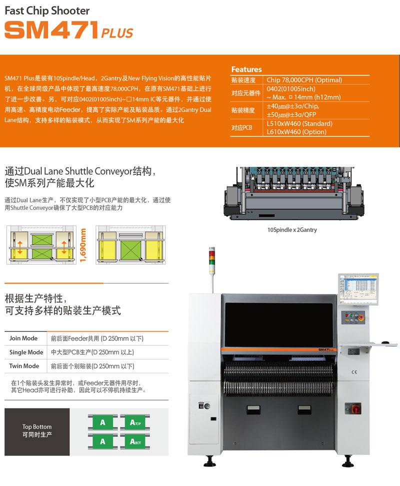 三星韓華SM471PLUS高速貼片機(jī)