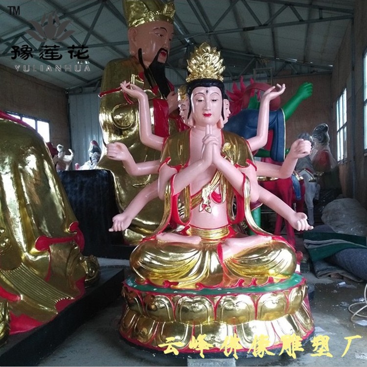 北斗七星之母神像 斗姆元君神像 斗姥元君佛像 樹脂雕塑