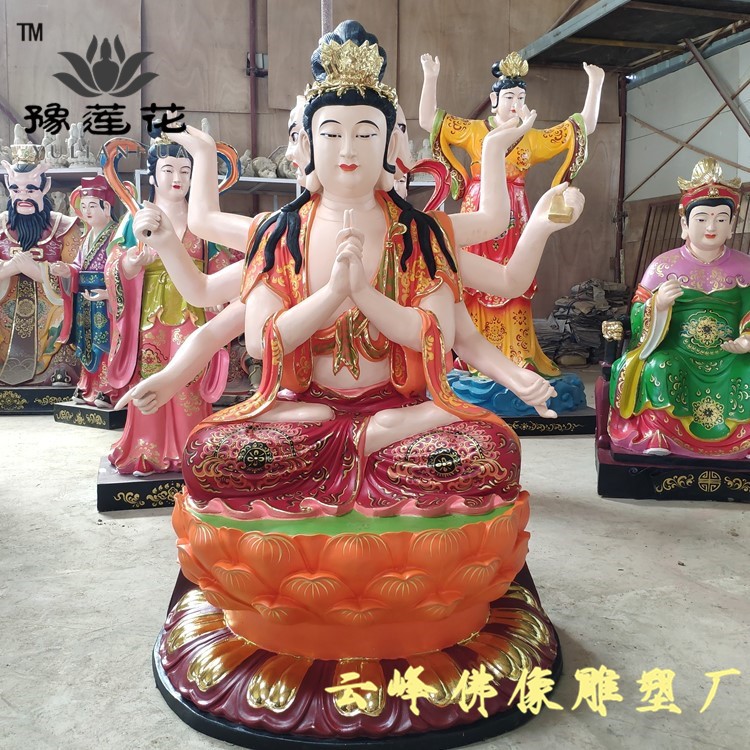 北斗七星之母神像 斗姆元君神像 斗姥元君佛像 樹脂雕塑