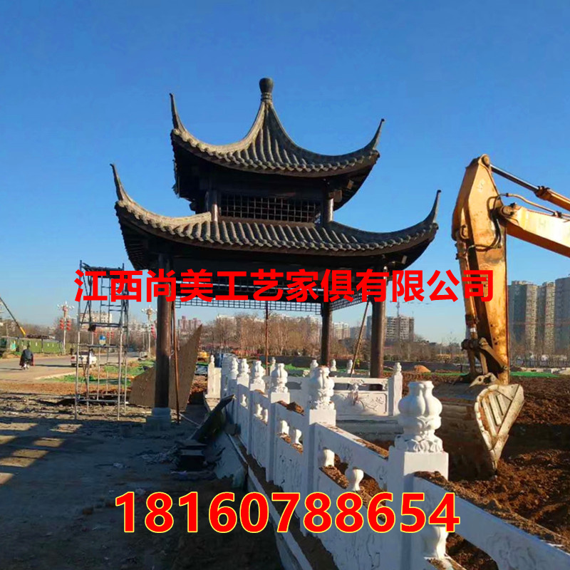 古建涼亭八角涼亭雙層四角涼亭防腐木六角涼亭