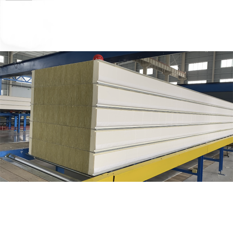 純聚氨酯封邊巖棉夾芯板，聚氨酯冷庫板，巖棉防火板