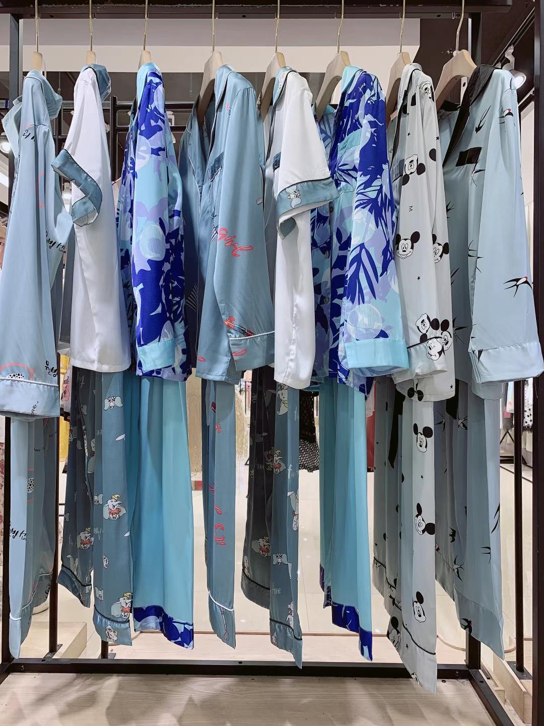 倍多姿家居服2021秋醋酸系列女裝折扣尾貨貨源