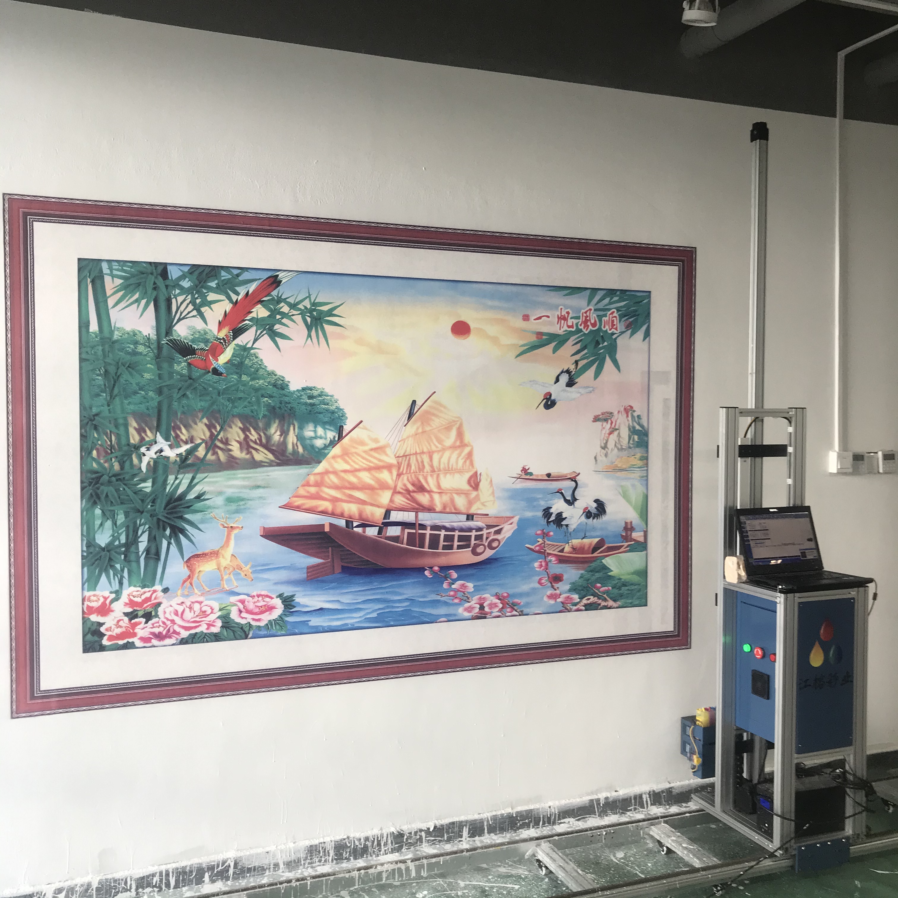 全自動高清大型戶外立式3d墻體