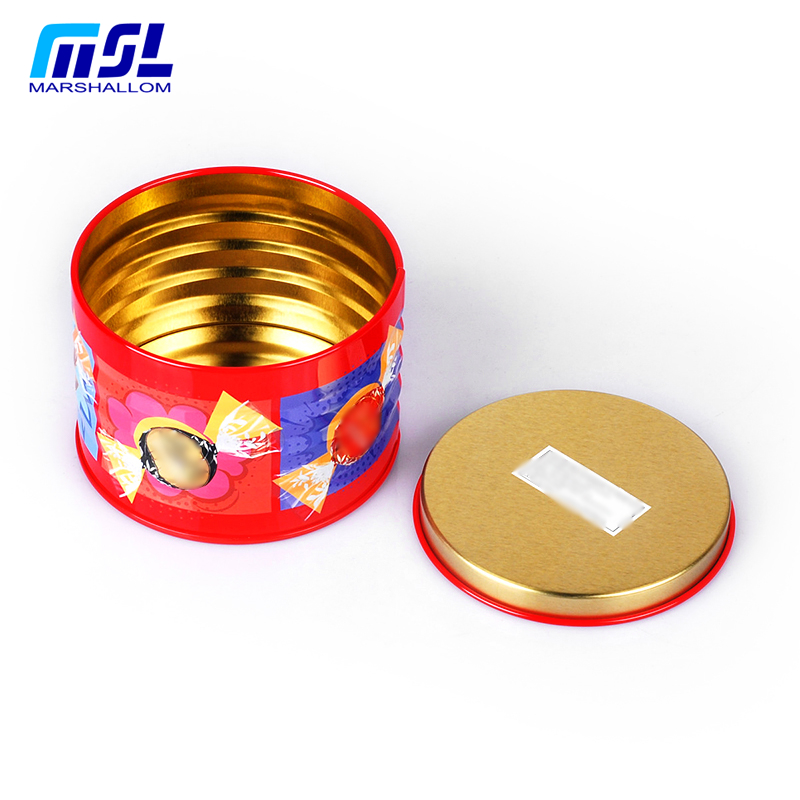 廠家供應(yīng)進(jìn)口食品鐵盒圓罐包裝 糖果巧克力鐵盒  禮品鐵盒  圓罐定制廠家