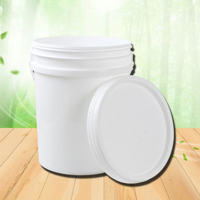 批發(fā)涂料桶乳膠桶20L化工桶 密封食品用塑料包裝桶帶蓋圓形塑料桶