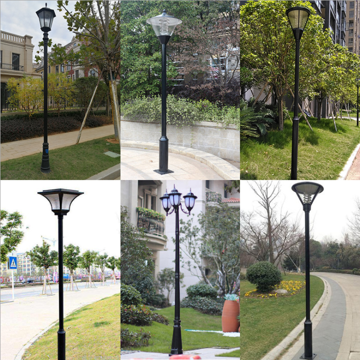 庭院燈3米戶外庭院led路燈小區(qū)花園別墅太陽能燈道路燈高桿景觀燈 太陽能庭院燈景觀燈