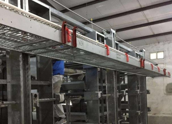 出口養(yǎng)雞設(shè)備蛋雞籠 三層雙開門肉雞籠