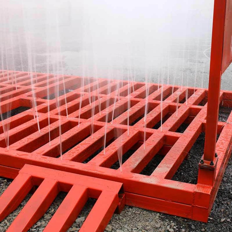 山東鄒城標準型工地洗輪機洗車機