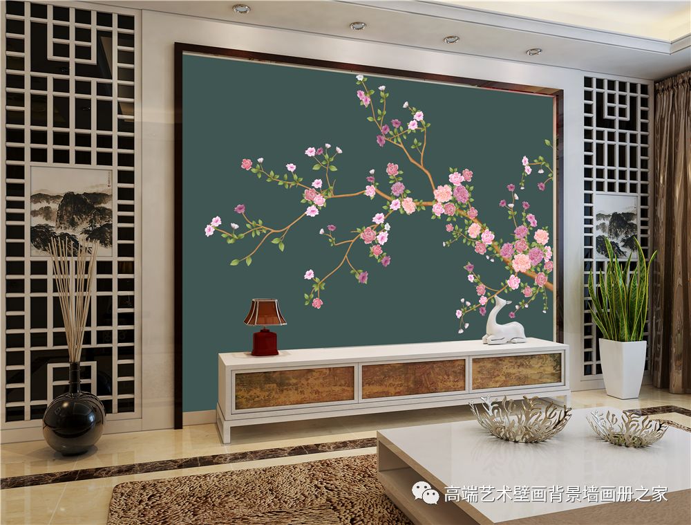 竹木纖維集成墻板 沙發(fā)電視玄關(guān)背景墻畫 背景墻定制   打印背景墻