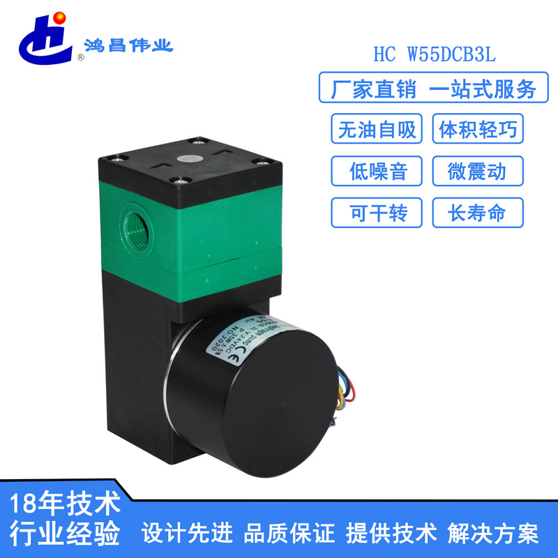 HC W55DCB3L微型液泵報價 微型隔膜泵 3200ml/min大流量氣液兩用泵