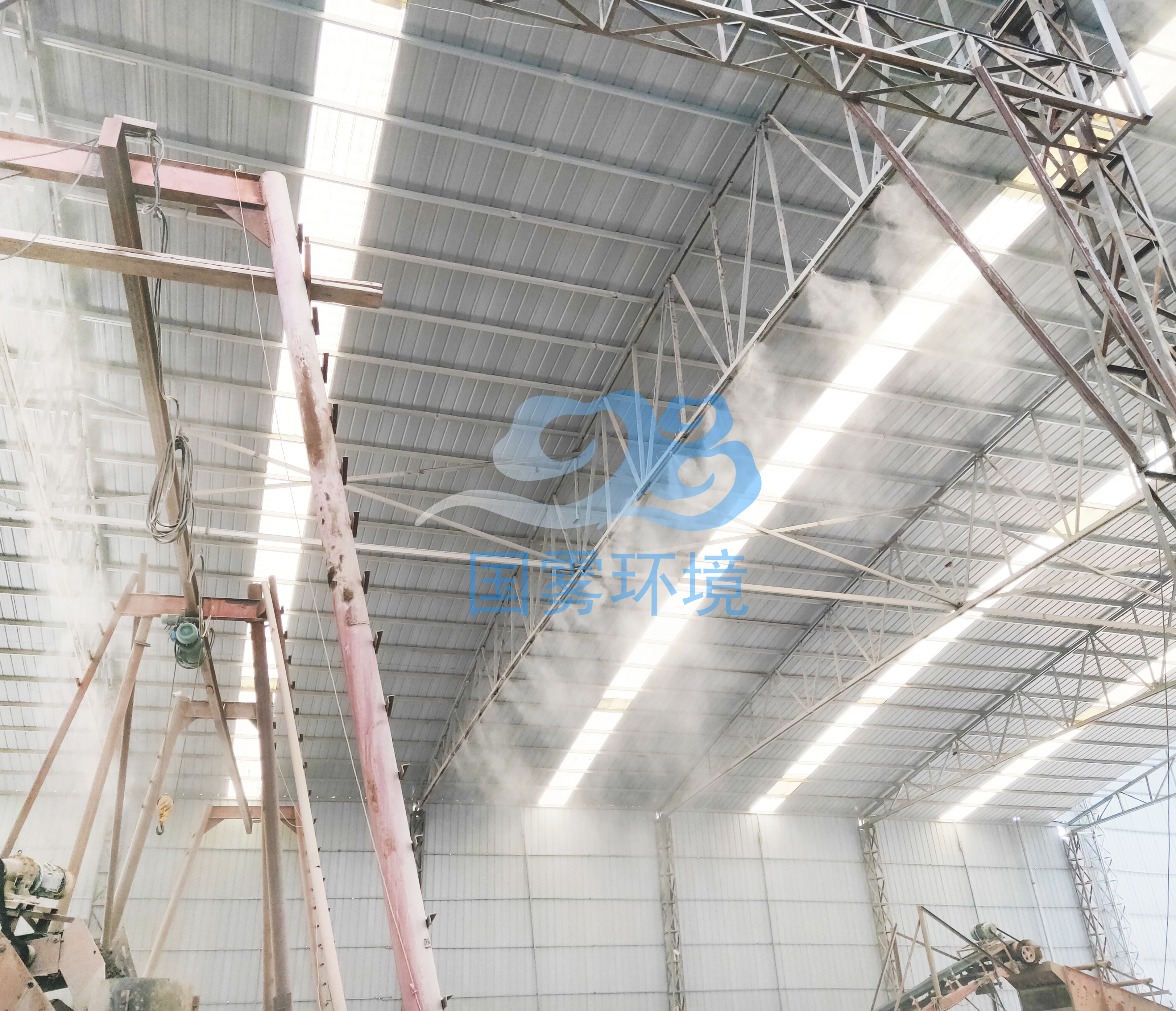 重慶國霧 高壓噴霧降塵 砂石場噴霧降塵 水泥廠噴霧降塵 免費現(xiàn)場勘察 設(shè)計方案