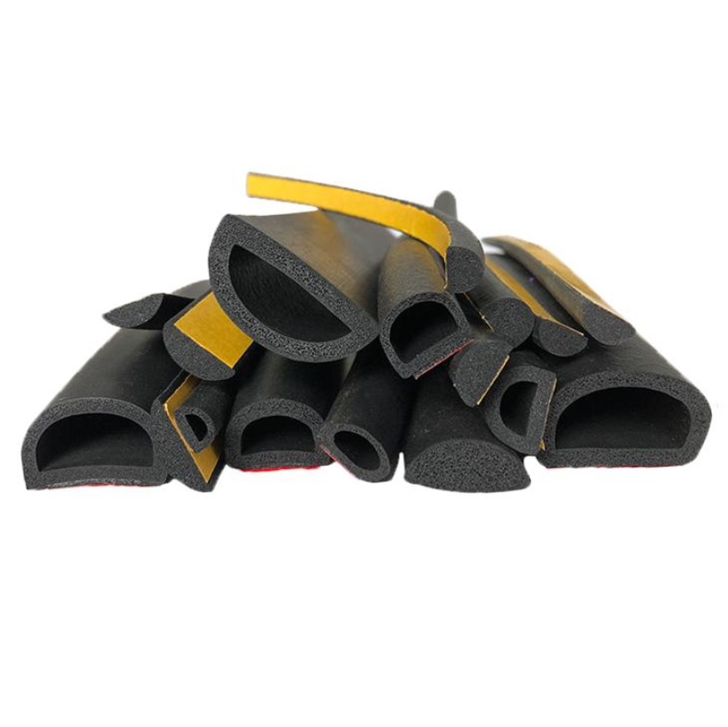 D型空心海綿密封條 配電柜防撞條 三元乙丙D型自粘密封條