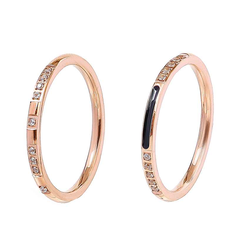 時(shí)尚簡(jiǎn)約對(duì)戒指加工定制 情侶個(gè)性細(xì)帶鉆指環(huán)潮飾品批發(fā)