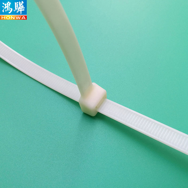 白色防火等級94v-0扎帶 2.5*100mm環(huán)保pa66尼龍?jiān)鷰?阻燃V-0級別