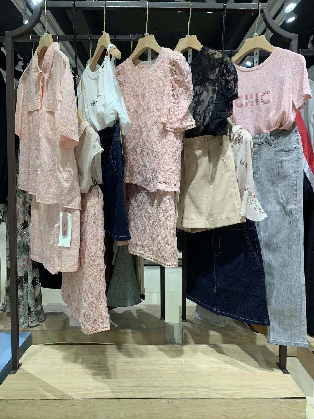 專柜撤柜摩凡2022夏裝廠家直批品牌女裝尾貨直播一手貨源