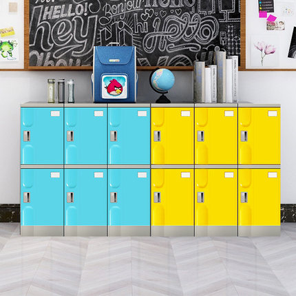 杭州ABS塑料學生書包柜獨門帶鎖學生收納柜 小學生學校班級教室儲物柜 杭州學生書包柜 杭州學生儲物柜
