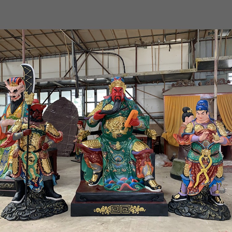 四大元帥神像 馬趙溫關(guān)四元帥神像 樹(shù)脂關(guān)元帥神像制造廠家